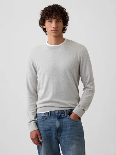 Gap Factory Crewneck Sweater In Light Gray Heather