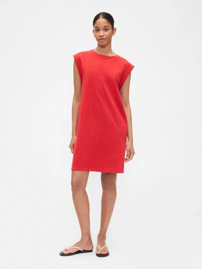 Gap Factory Crewneck T-shirt Dress In Red