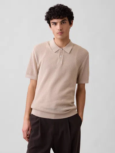Gap Factory Crochet Sweater Polo Shirt Shirt