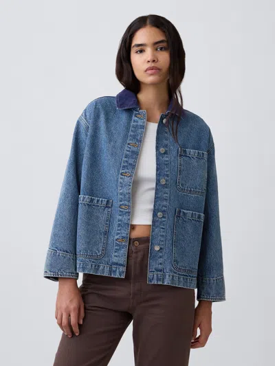Gap Factory Denim Barn Jacket In Light Wash