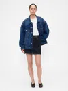 Gap Factory Denim Mini Skirt In Blue