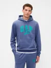 Gap Factory Disney &#215 Mickey Mouse Relaxed Logo Hoodie In Blue