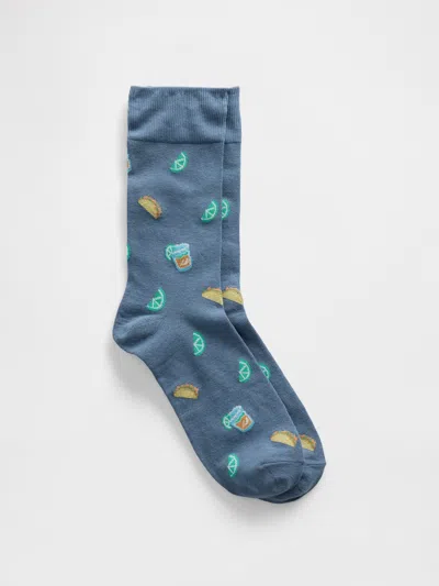 Gap Factory Dress Socks In Blue