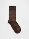 Gap Factory Dress Socks In Brown