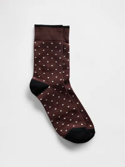 Gap Factory Dress Socks In Brown