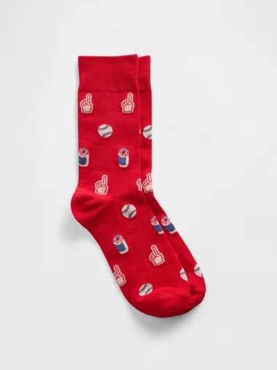 Gap Factory Dress Socks In Red