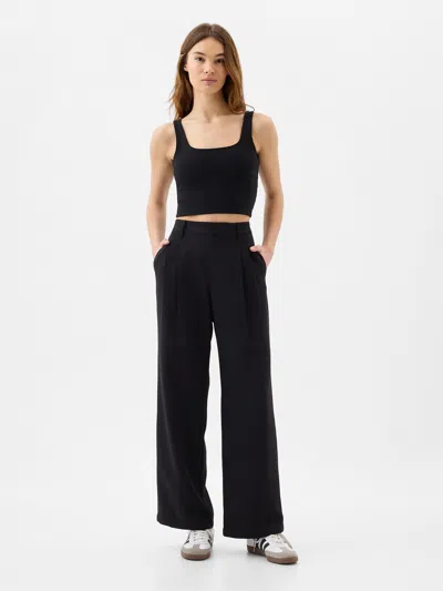 Gap Factory Easy Crepe Trousers In Black
