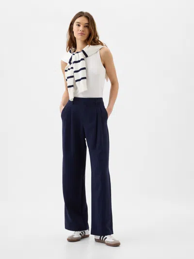 Gap Factory Easy Crepe Trousers In Blue