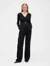 Gap Factory Easy Satin Trousers In Black