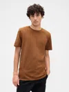 Gap Factory Everyday Soft Crewneck T-shirt In Brown