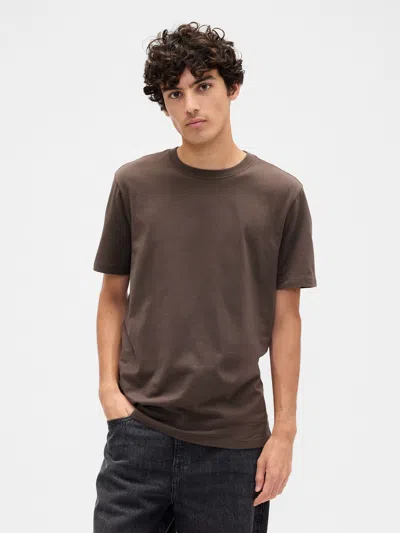 Gap Factory Everyday Soft Crewneck T-shirt In Brown