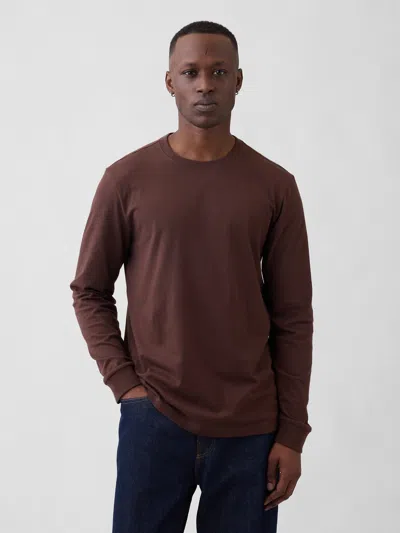 Gap Factory Everyday Soft Crewneck T-shirt In Brown