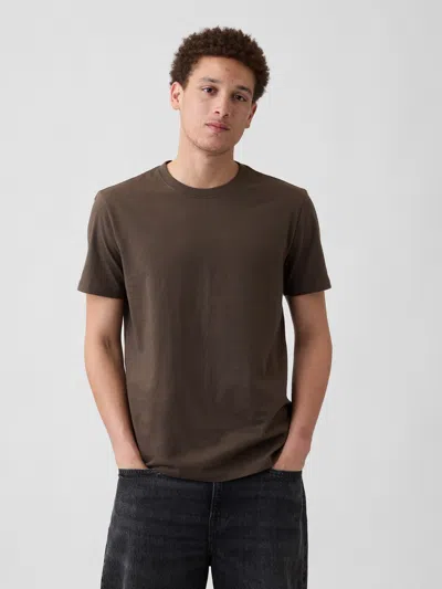 Gap Factory Everyday Soft Crewneck T-shirt In Brown
