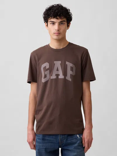 Gap Factory Everyday Soft Gap Logo T-shirt In Brown