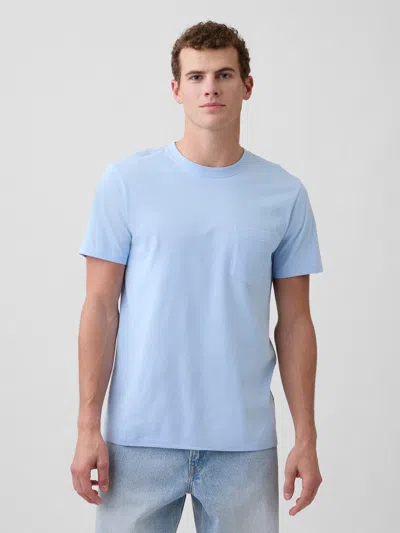Gap Factory Everyday Soft Pocket T-shirt In Blue