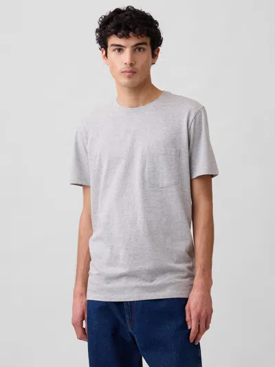 Gap Factory Everyday Soft Pocket T-shirt In Gray