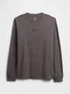Gap Factory Everyday Soft Relaxed Gap Mini-logo T-shirt In Gray