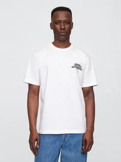 Gap Factory Everyday Soft Relaxed Graphic T-shirt In White