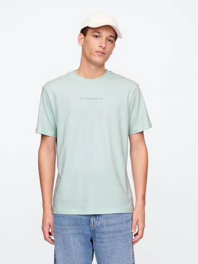 Gap Factory Everyday Soft Relaxed Graphic T-shirt In Blue