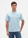 Gap Factory Everyday Soft Relaxed Graphic T-shirt In Blue