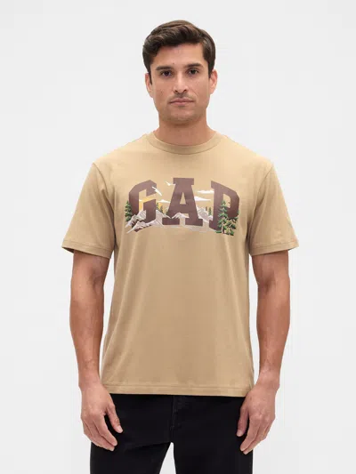 Gap Factory Everyday Soft Relaxed Graphic T-shirt In Neutral