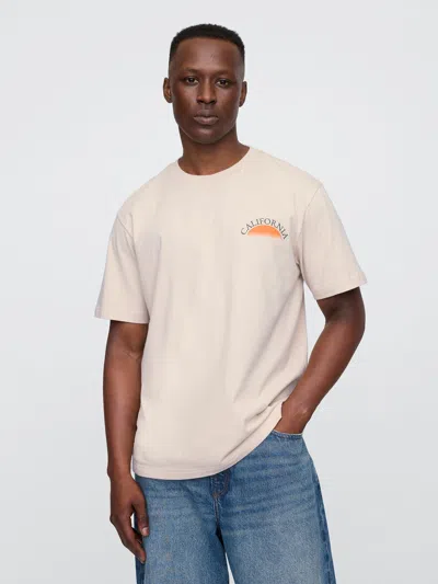 Gap Factory Everyday Soft Relaxed Graphic T-shirt In White