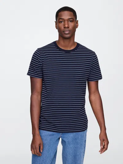Gap Factory Everyday Soft Stripe Crewneck T-shirt In Blue