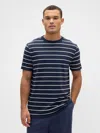 Gap Factory Everyday Soft Stripe Crewneck T-shirt In Blue