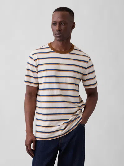 Gap Factory Everyday Soft Stripe Crewneck T-shirt In Multi