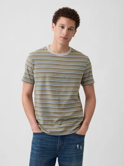 Gap Factory Everyday Soft Stripe Crewneck T-shirt In Multi