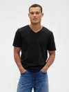 Gap Factory Everyday Soft V-neck T-shirt In Black