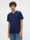 Gap Factory Everyday Soft V-neck T-shirt In Blue