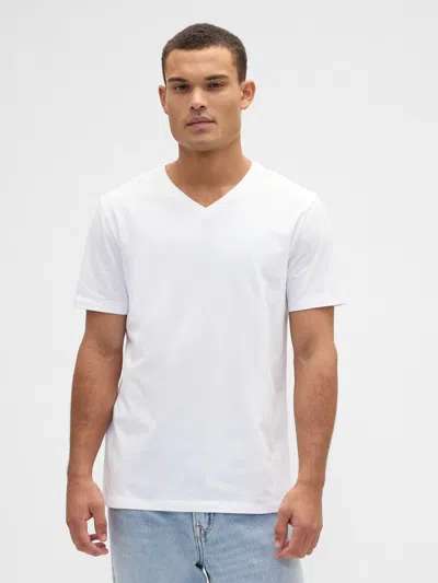 Gap Factory Everyday Soft V-neck T-shirt In White