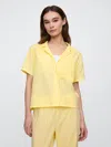 Gap Factory Eyelet Pj Shirt In Yellow