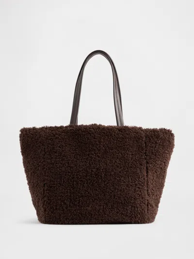 Gap Factory Faux-fur Tote Bag In Brown