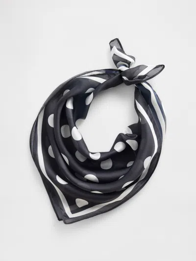 Gap Factory Faux-silk Scarf In Black