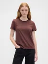 Gap Factory Favorite Crewneck T-shirt In Brown