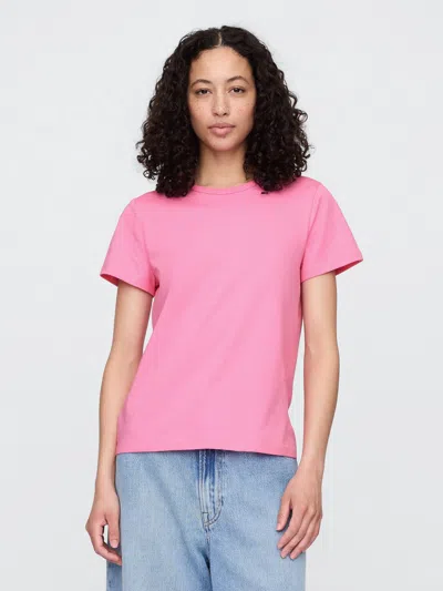 Gap Factory Favorite Crewneck T-shirt In Pink