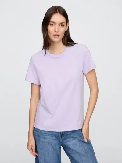 Gap Factory Favorite Crewneck T-shirt In Purple