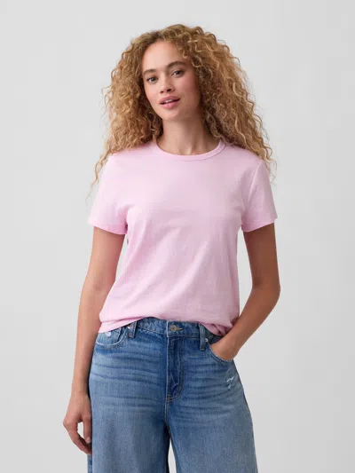 Gap Factory Favorite Crewneck T-shirt In Pink