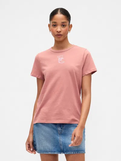 Gap Factory Favorite Graphic T-shirt In Pink