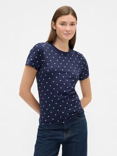 Gap Factory Favorite Print Crewneck T-shirt In Blue