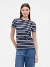 Gap Factory Favorite Stripe Crewneck T-shirt In Blue
