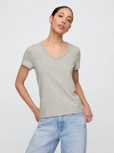 Gap Factory Favorite V-neck T-shirt In Gray