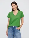 Gap Factory Favorite V-neck T-shirt In Green