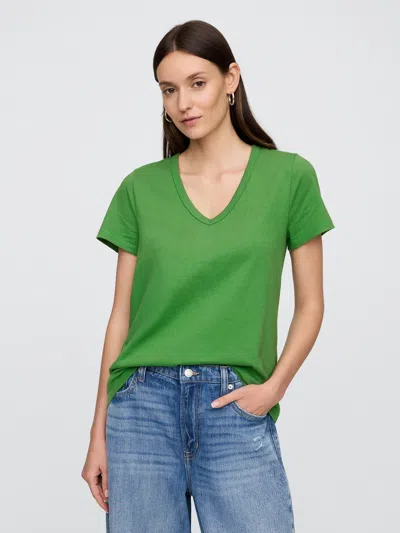 Gap Factory Favorite V-neck T-shirt In Green