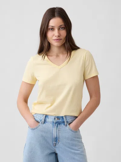 Gap Factory Favorite V-neck T-shirt In Yellow