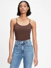 Gap Factory Fitted Cami In Brown