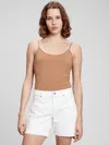 Gap Factory Fitted Cami In Brown