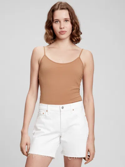 Gap Factory Fitted Cami In Brown